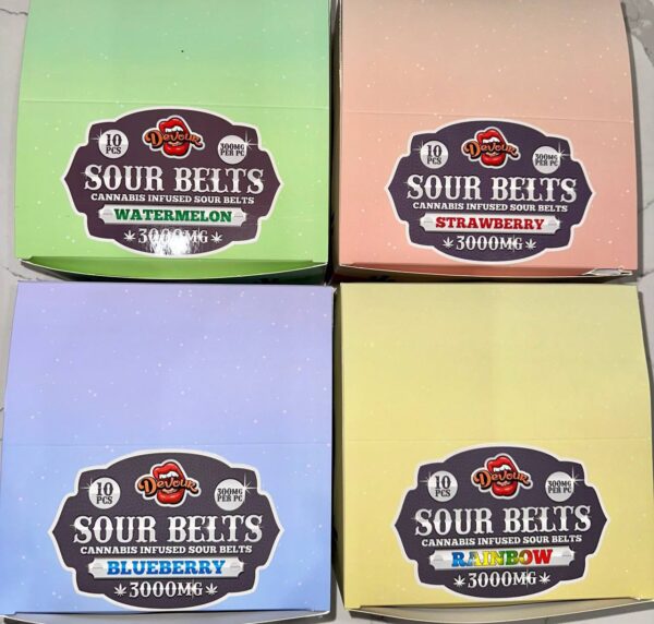 DEVOUR Sour Belts 3000mg Edibles