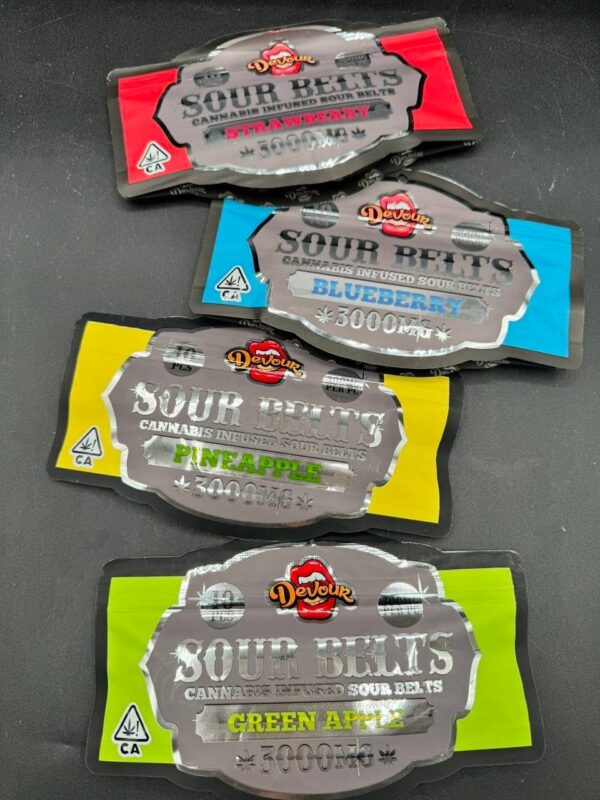 DEVOUR Sour Belts 3000mg Edibles