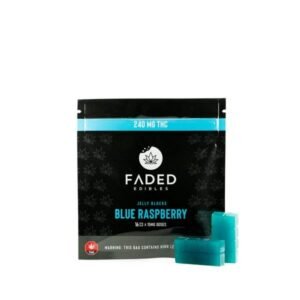 Faded Cannabis Co. Blue Raspberry Jelly Blocks