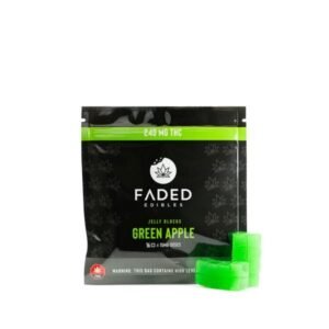 Faded Cannabis Co. Green Apple Jelly Blocks